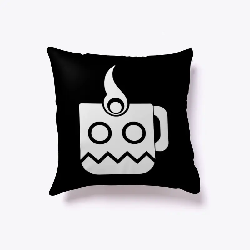 CWTD Throw Pillow White Logo